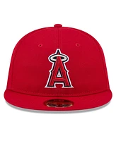 New Era Men's Red Los Angeles Angels 2025 Jackie Robinson Day Retro Crown 59FIFTY Unstructured Fitted Hat
