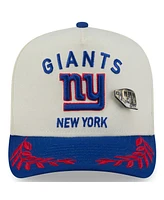 New Era Men's Cream/Royal York Giants 2025 Nfl Draft A-Frame 59FIFTY Fitted Hat