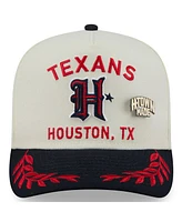 New Era Men's Cream/Navy Houston Texans 2025 Nfl Draft A-Frame 59FIFTY Fitted Hat