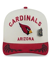 New Era Men's Cream/Cardinal Arizona Cardinals 2025 Nfl Draft A-Frame 59FIFTY Fitted Hat