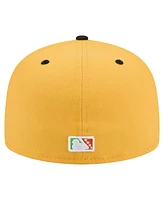 New Era Men's Yellow/Black Eugene Emeralds Copa de la Diversion 59FIFTY Fitted Hat