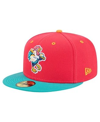 New Era Men's Red Delmarva Shorebirds Copa de la Diversion 59FIFTY Fitted Hat