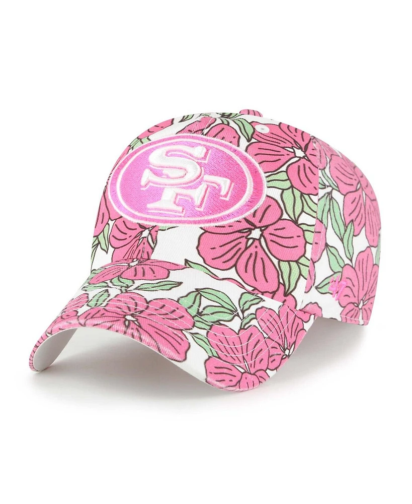 '47 Brand Women's White San Francisco 49ers Florentina Clean Up Adjustable Hat