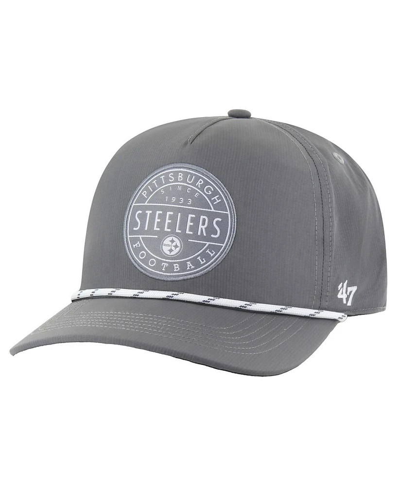 '47 Brand Men's Gray Pittsburgh Steelers Suburbia Hitch Adjustable Hat