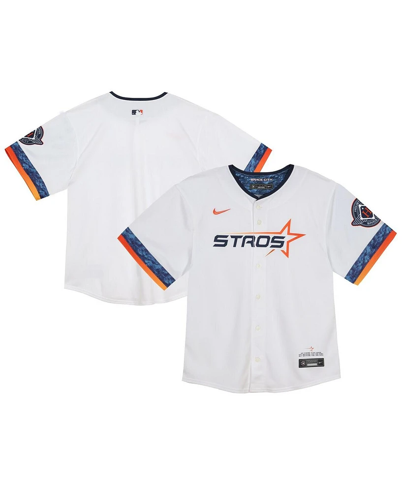 Nike Baby Boys and Girls White Houston Astros 2025 City Connect Limited Jersey