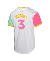 Nike Big Boys and Girls Jackson Merrill White San Diego Padres City Connect Limited Jersey