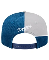 New Era Men's Royal/Gray Los Angeles Dodgers Retro Split Corduroy Snapback Hat