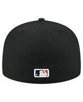 New Era Men's Black San Francisco Giants Yarn Stitch 59FIFTY Fitted Hat