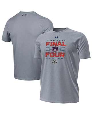 Under Armour Men's Gray Auburn Tigers 2025 Ncaa Basketball Tournament March Madness Final Four Locker Room T-Shirt