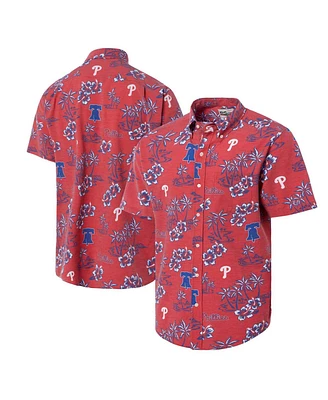 Reyn Spooner Men's Red Philadelphia Phillies Kekai Button-Down Shirt