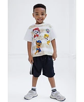 Paw Patrol Toddler Boys T-Shirt and Mesh Basketball Shorts Outfit Set