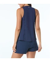 Beach House Sport Women's Racer Zip Front Tankini Top