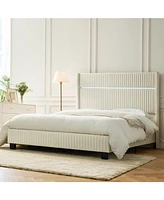 Nuria 81"Bed-King with Wingback Design