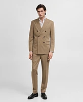 Mango Men's Monaco Double-Breasted Slim-Fit Suit Blazer