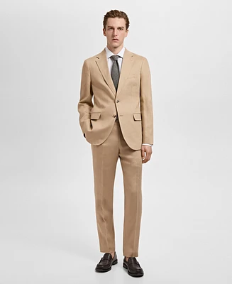 Mango Men's Linen Slim-Fit Suit Blazer