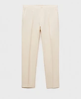 Mango Men's Salerno Linen Slim-Fit Suit Pants