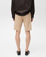 Mango Men's Slim-Fit Chino Cotton Bermuda Shorts
