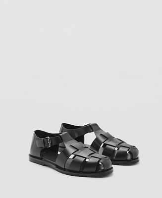 Mango Men's Round Toed Fisherman Sandals