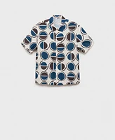 Mango Men's Printed Short-Sleeved Shirt