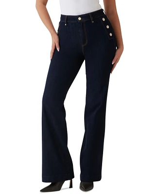 Guess Women's New Faye High-Rise Bootcut Jeans