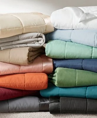 Madison Park Windom Lightweight Down Alternative Satin Trim Blanket