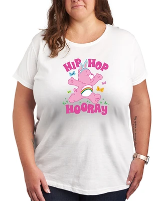 Hybrid Apparel Plus Care Bears Easter Hip Hooray Graphic Crew Neck T-Shirt