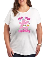 Hybrid Apparel Plus Care Bears Easter Hip Hooray Graphic Crew Neck T-Shirt