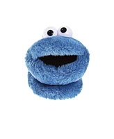 Sesame Street Toddler Boys and Toddler Girls Happy Cookie Monster Dual Sizes Slippers