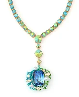 Betsey Johnson Mermaid Jewels Seaweed Stone Gem Tennis Necklace