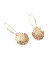 Betsey Johnson Mermaid Jewels Seashell Dangle Earrings