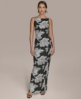 Donna Karan New York Women's Sequined Sleeveless Gown