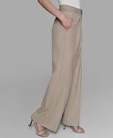Karl Lagerfeld Paris Women's Embellished Pinstriped Pants