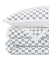 Lands' End Embroidered Diamond Double Voile Quilt