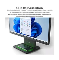 Lenovo IdeaCentre I 27" Daily All-in-One Intel Core i7 13620H 16GB Ram Intel Uhd Graphics 512GB Ssd Storage Windows 11 Home Fhd 100Hz - Black