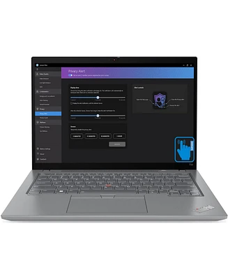 Lenovo ThinkPad T14 Gen 4 21HD002BUS Storm Grey Laptop, i7-1355U, 16GB, 512GB PCIe Ssd, 14.0" Ips Touch Wide Uxga (1920x1200), Intel Uhd, Windows 11 P