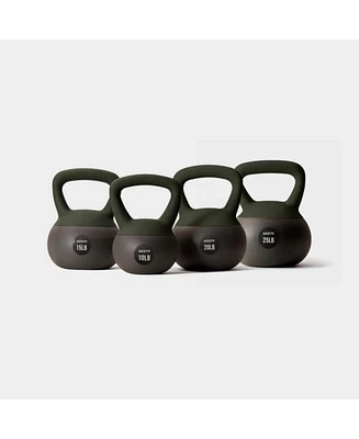 Soft Kettlebell 4pc Set - 10, 15, 20, 25 lbs