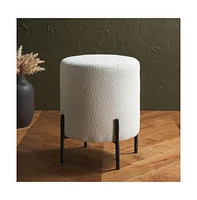 Jessa Round Boucle Ottoman
