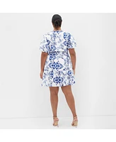 City Chic Plus Winslow Print Dress