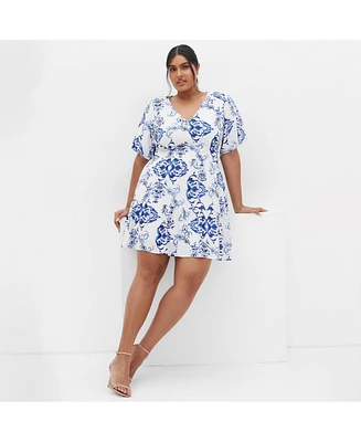 City Chic Plus Winslow Print Dress