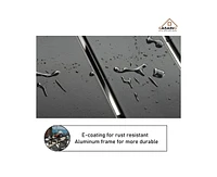Casainc Aluminum Patio Outdoor Extendable Dining Table