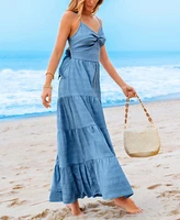 Cupshe Women's Misty Air Blue Maxi Beach Dress