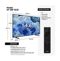 55" Class Q8F Series Qled 4K Samsung Vision Ai Smart Tv - QN55Q8FAAFXZA