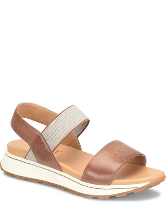 Born Women's Mimi Round Toe Wedge Sandals