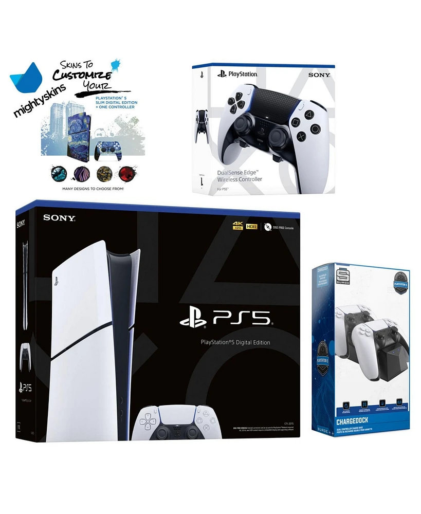 Sony PlayStation 5 Slim Digital with Extra Edge Controller