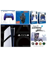 Sony Playstation 5 Pro Bundle with Extra Starlight Blue Controller, Plantronics Headset, Gamer Kit, Trigger Kit and MightySkins Decal Voucher Plus