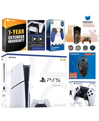 Sony Playstation 5 Slim Disc with Extra Edge Controller, Plantronics Headset, Trigger Stop Kit
