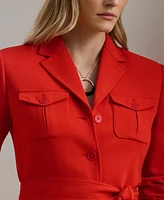Lauren Ralph Women's Belted Stretch Cady Jacket