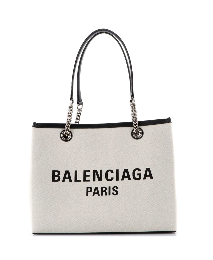 Pre-Owned Balenciaga Medium Duty Free Tote Printed Canvas