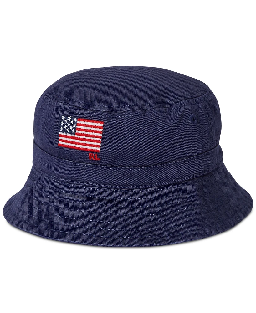 Polo Ralph Lauren Baby Boys Cotton Embroidered Flag Bucket Hat