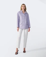 Furniq Uk Women's Relaxed Leather Jacket, Created for Macy's